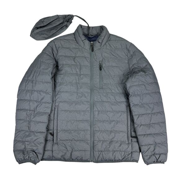 Club Room Other - Club Room Mens Quilted Packable Puffer Jacket Gray S
